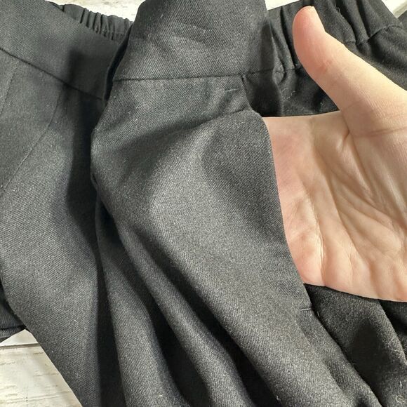LOFT Womens Size Large Pants Pull On Tapered in Brushed Flannel  Black Ankle NEW - Picture 16 of 16